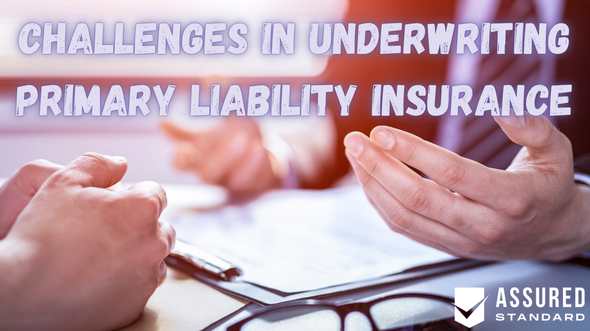 Challenges in Underwriting Primary Liability Insurance